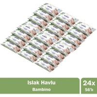 Bambino 24 Yaprak Islak Mendil
