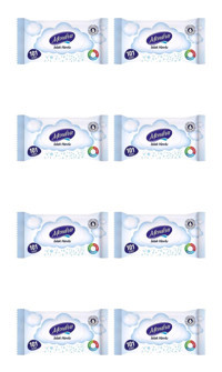 Mendiva 101 Yaprak 8'li Paket Islak Mendil