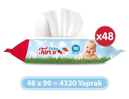 Baby Turco 90 Yaprak 48'li Paket Islak Mendil