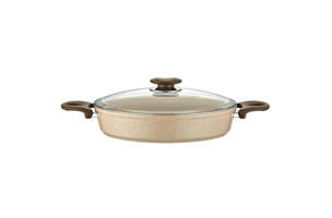 Gülsan Safran Cam 2 Parça 28 cm Granit Basık Karnıyarık Tenceresi