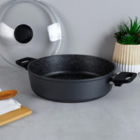 Aryıldız Truecook Cam 2 Parça 28 cm Granit Basık Karnıyarık Tenceresi