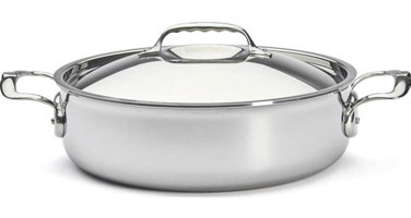 De Buyer Affinity Cam 2 Parça 28 cm Paslanmaz Çelik Basık Karnıyarık Tenceresi