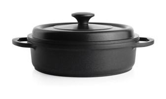 Schafer Black Master Döküm 2 Parça 26 cm Döküm Basık Karnıyarık Tenceresi