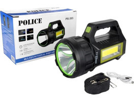 Police Ps-385 30W Basmalı Güneş Enerjili Uzun Menzil LED Şarjlı El Feneri
