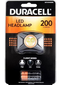 Duracell Basmalı 200 Lümen Pilli Kafa Feneri