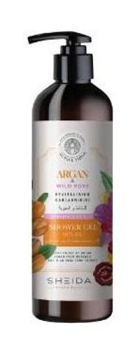 Sheida Active Shine Argan Yağı-Gül Yağı Nemlendirici Vegan Duş Jeli 500 ml