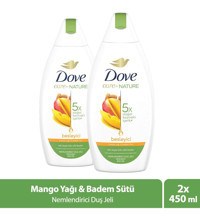 Dove Badem Özü-Mango Yağı Nemlendirici Vegan Duş Jeli 2x450 ml