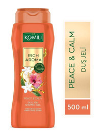 Komili Rich Aroma Amber-Beyaz Yasemin Nemlendirici Vegan Duş Jeli 500 ml