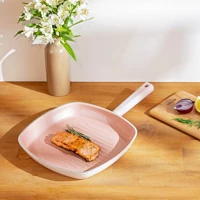 Emsan Swiss Crystal İndüksiyon Döküm 28 cm Tava Pembe