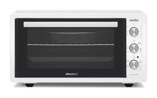 Simfer 4552 45 lt Izgaralı Fanlı Midi Fırın Beyaz