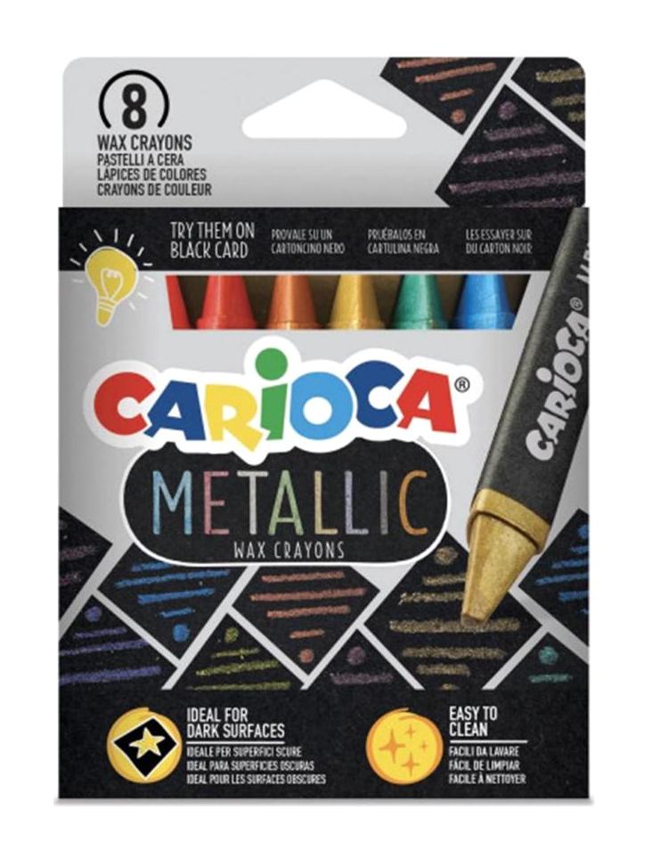 Carioca Metalik Maxi Wax Silinebilir 8'li Pastel Boya Seti