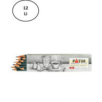 Fatih Dereceli 12'li Yuvarlak Siyah B Kurşun Kalem Seti