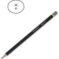 Adel Drawing 12'li Köşeli Siyah H Kurşun Kalem Seti