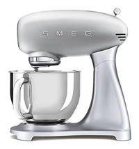 Smeg SMF01SVEU Paslanmaz Çelik 800 W 4.8 lt Standlı Hamur Yoğurma ve Mutfak Şefi Gri