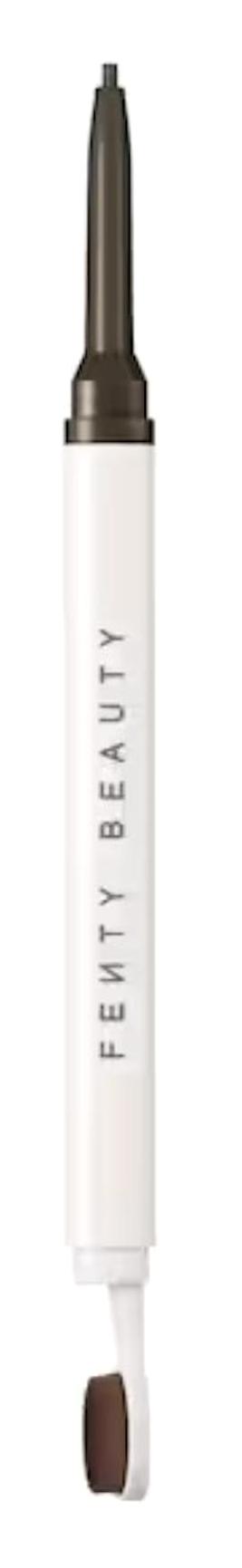 Fenty Beauty Asansörlü Çift Taraflı Fırçalı İnce Uçlu Kaş Kalemi Kahverengi-Siyah