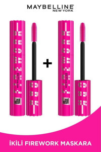 Maybelline New York Lash Sensational Firework Uzunluk Veren Siyah Maskara 2'li