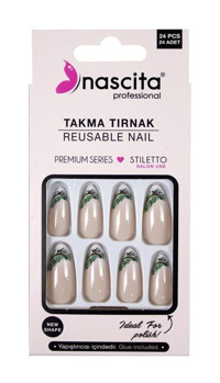 Nascita 192 Çok Renkli 24'lü Takma Tırnak