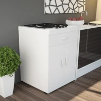 Modilayn 2 Kapaklı 1 Çekmeceli Çok Amaçlı Dolap Beyaz 85 x 59 x 50 cm