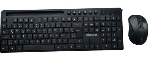 Seclife SKM-666 Siyah Kablosuz Klavye Mouse Seti
