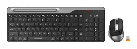 A4 Tech FB2535C Gri-Siyah Kablosuz Klavye Mouse Seti