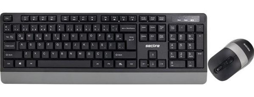 Seclife SLK-4540WQ Siyah Kablosuz Klavye Mouse Seti