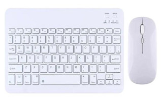 TezMax Galaxy Tab A T282 7 Beyaz Kablosuz Klavye Mouse Seti