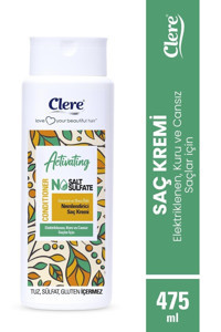 Clere Nemlendirici Hindistan Cevizi Shea Kuru Saçlar İçin Saç Kremi 475 ml