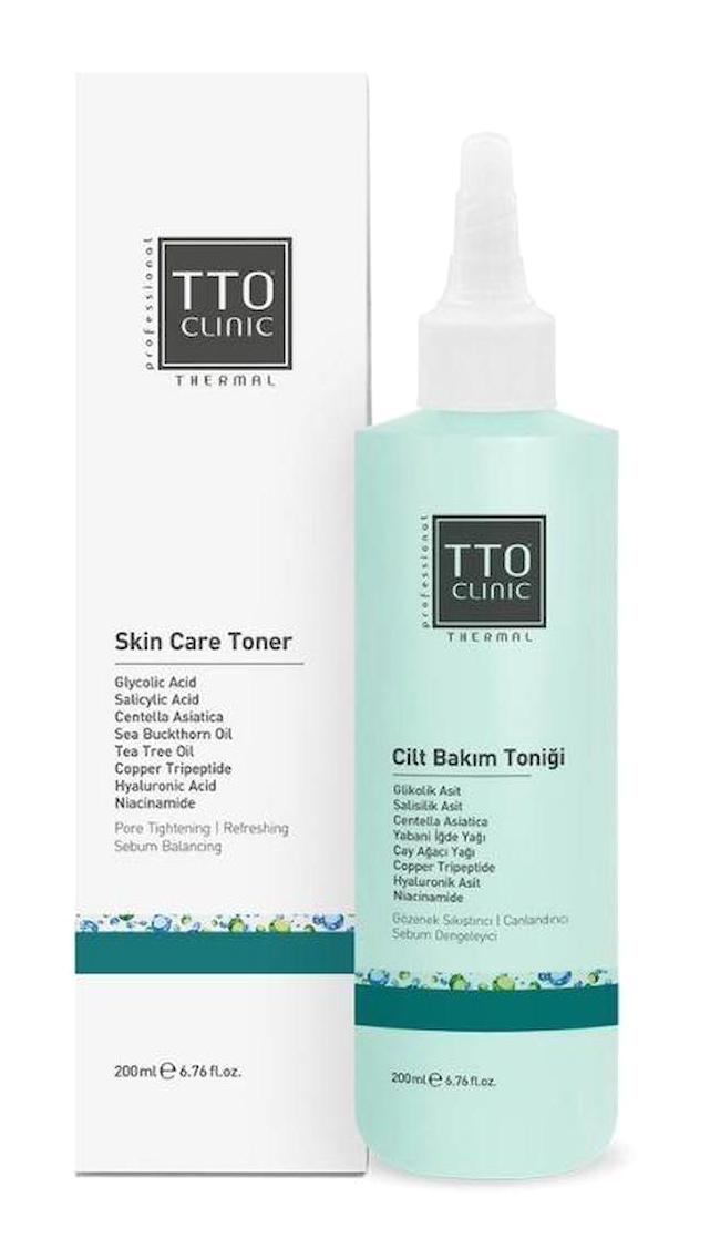 TTO Clinic Tüm Ciltler İçin Salisilik Asitli Gözenek Sıkılaştırıcı Leke Giderici Yüz Temizleyici Tonik 200 ml
