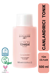 Byphasse Canlandırıcı Tüm Ciltler İçin Gözenek Sıkılaştırıcı Yüz Temizleyici Tonik 500 ml