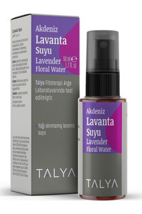 Talya Akdeniz Lavanta Suyu %100 Saf Tüm Ciltler İçin Yüz Temizleyici Sprey Tonik 50 ml
