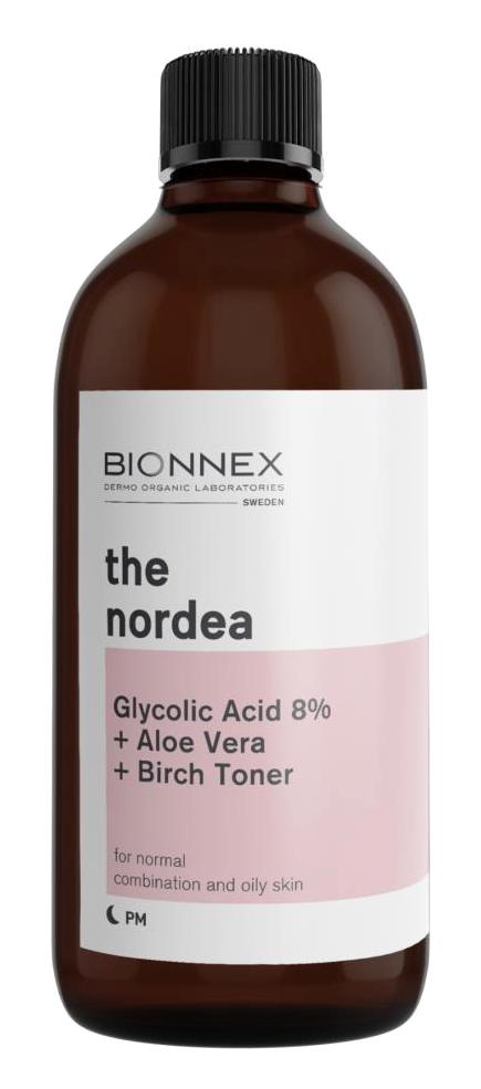 Bionnex The Nordea Glycolic Acid 8% + Aloe Vera + Birch Tüm Ciltler İçin Yüz Temizleyici Tonik 100 ml