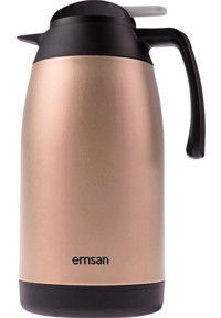 Emsan New Vega Çelik 2.1 lt Çaydanlık Termos Rose Gold