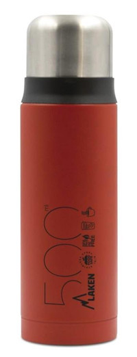Laken LK1850R Paslanmaz Çelik 500 ml Matara Termos Kırmızı