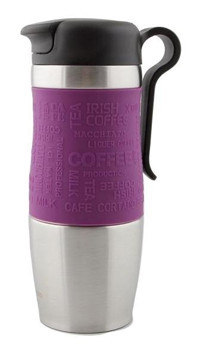 Porland Termo Çelik 380 ml Matara Termos Mor
