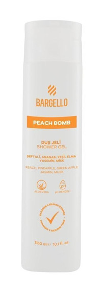 Bargello Peach Bomb Ananas Elma Misk Şeftali Yasemin Duş Jeli 300 ml