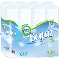Eko Beyaz 2 Katlı 32'li Rulo Tuvalet Kağıdı