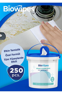 Biowipes Genel Temizlik Mega Kova 250 Yaprak Islak Mendil