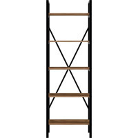 Ceramical 5 Bölmeli 5 Raflı Suntalam 60x180 cm Açık Kahverengi Kitaplık