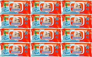 Freshmaker Papatya 90 Yaprak 12'li Paket Islak Mendil