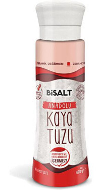 Bisalt Çankırı İyotlu Kristal Kaya Tuzu Değirmen 400 gr