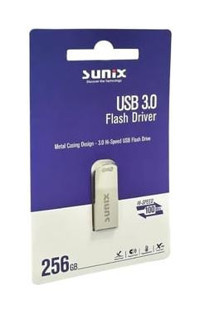 Sunix USB 3.0 Type-A 256 GB Flash Bellek Gümüş