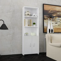 Modilayn 5 Bölmeli 5 Raflı Suntalam 168 cm Beyaz Kitaplık