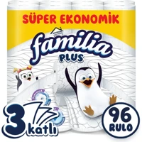 Familia Plus 3 Katlı Kokulu Renkli 96'lı Rulo Tuvalet Kağıdı