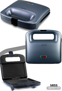 Goldmaster Miss 2 Dilim Alüminyum 750 W Izgara Mavi Tost Makinesi