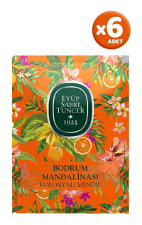Eyüp Sabri Tuncer Bodrum Mandalinası Kolonyalı 50 Yaprak 6'lı Paket Islak Mendil