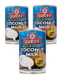Suree Hindistan Cevizi Sütü Laktozlu 3'lü 400 ml