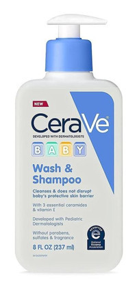 Cerave Baby Göz Yakmayan Tüm Ciltler İçin E Vitaminli Bebek Şampuanı 237 ml