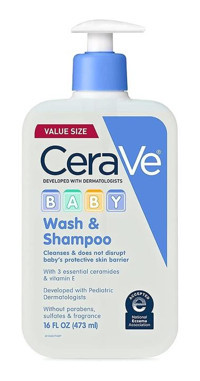 Cerave Baby Göz Yakmayan Tüm Ciltler İçin E Vitaminli Bebek Şampuanı 473 ml