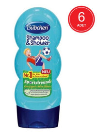 Bübchen Sport Hipoalerjenik Hassas Ciltler İçin Meyveli Bebek Şampuanı 6x230 ml