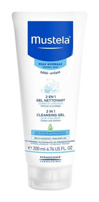 Mustela 2'si 1 Arada Göz Yakmayan Hipoalerjenik Yenidoğan Tüm Ciltler İçin Avokadolu Bebek Şampuanı 200 ml